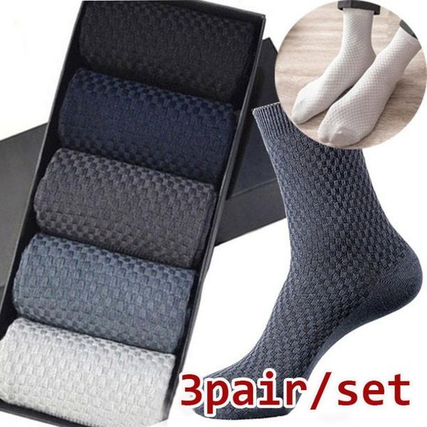3pair/set bamboo fiber men's long socks casual solid color cotton socks business antibacterial deodorant breathable men sock, Black
3pair/set bamboo fiber men's long socks casual solid color cotton socks business antibacterial deodorant breathable men sock, Black