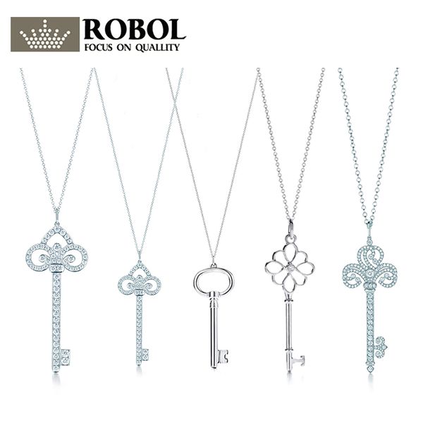 tf fashion statement necklaces supplies micro pave zircon pendant key necklace for women girl christmas gift jewelry wholesale, Silver
tf fashion statement necklaces supplies micro pave zircon pendant key necklace for women girl christmas gift jewelry wholesale, Silver