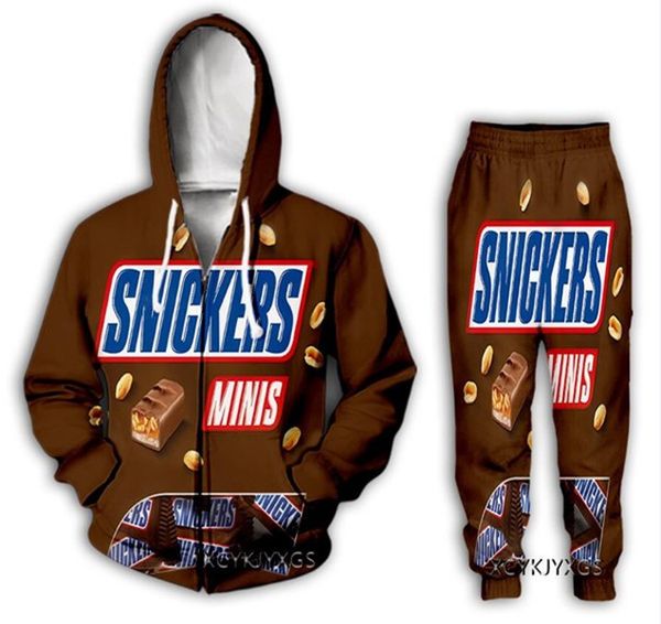 new womens/mens snickers funny 3d all over print tracksuits zipper+joggers pants suit e05, Gray
new womens/mens snickers funny 3d all over print tracksuits zipper+joggers pants suit e05, Gray