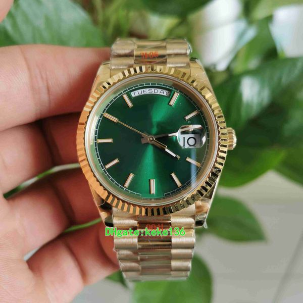 gm factory watch watches 40mm 18238 green dail yellow gold sapphire eta cal.3255 movement mechanical automatic mens men's wristwatches, Slivery;brown
gm factory watch watches 40mm 18238 green dail yellow gold sapphire eta cal.3255 movement mechanical automatic mens men's wristwatches, Slivery;brown
