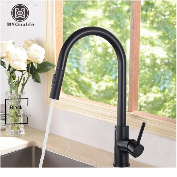 black kitchen faucet two function single handle pull out mixer and cold water taps deck wmtuzi
black kitchen faucet two function single handle pull out mixer and cold water taps deck wmtuzi