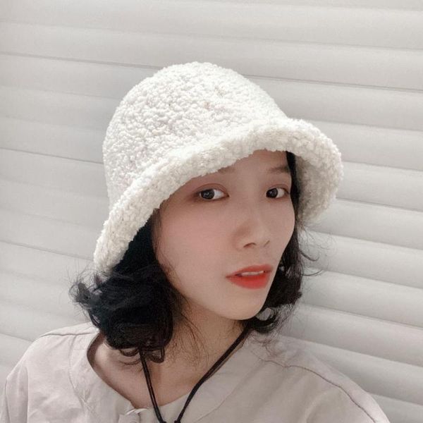 new plush hat women's autumn and winter korean version ins fashionable plush warm and cold proof fisherman's hat basin, Blue;gray
new plush hat women's autumn and winter korean version ins fashionable plush warm and cold proof fisherman's hat basin, Blue;gray