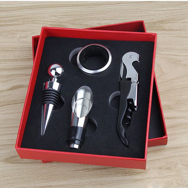 4 piece set stainless steel wine bottle opener set hippocampus knife ser pourer accessories home supplies bar counter tools
4 piece set stainless steel wine bottle opener set hippocampus knife ser pourer accessories home supplies bar counter tools