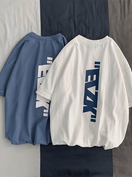 literature and art brand loose clothes versatile short sleeve t-shirt summer korean fashion men's 5-sleeve top, White;black
literature and art brand loose clothes versatile short sleeve t-shirt summer korean fashion men's 5-sleeve top, White;black
