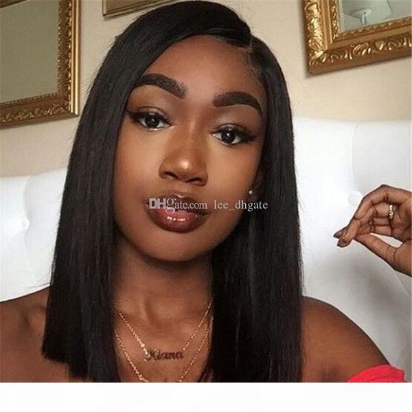 lace front human hair wigs 150% density malaysian straight hair short human hair wigs natural black bob wigs non remy, Black;brown
lace front human hair wigs 150% density malaysian straight hair short human hair wigs natural black bob wigs non remy, Black;brown