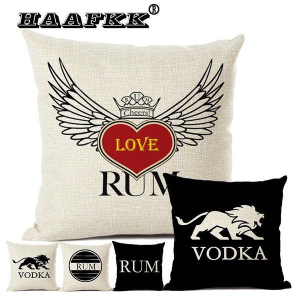 vodka, rum, sofa decoration pillow 45x45cm linen pillow bar coffee shop accessories cushion cover bedding double-sided printing
vodka, rum, sofa decoration pillow 45x45cm linen pillow bar coffee shop accessories cushion cover bedding double-sided printing