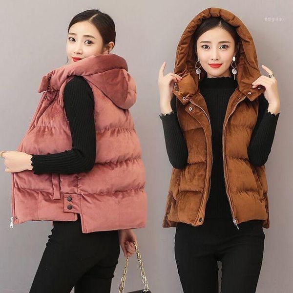 2020 women's sleevless jacket female cotton parka coat outerwear waistcoat autumn winter hooded vest women gilet plus size1, Black;white
2020 women's sleevless jacket female cotton parka coat outerwear waistcoat autumn winter hooded vest women gilet plus size1, Black;white