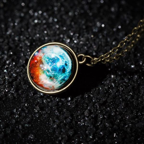 droppshiping double-sided glass ball pendant gem universe star chain necklace jewelry gifts d88, Silver
droppshiping double-sided glass ball pendant gem universe star chain necklace jewelry gifts d88, Silver