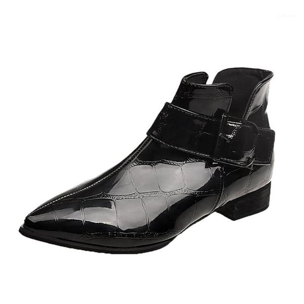 boots black patent leather booties women ankle grain fashion winter buckle fretwork heels pointed toe retro bottes femme1
boots black patent leather booties women ankle grain fashion winter buckle fretwork heels pointed toe retro bottes femme1