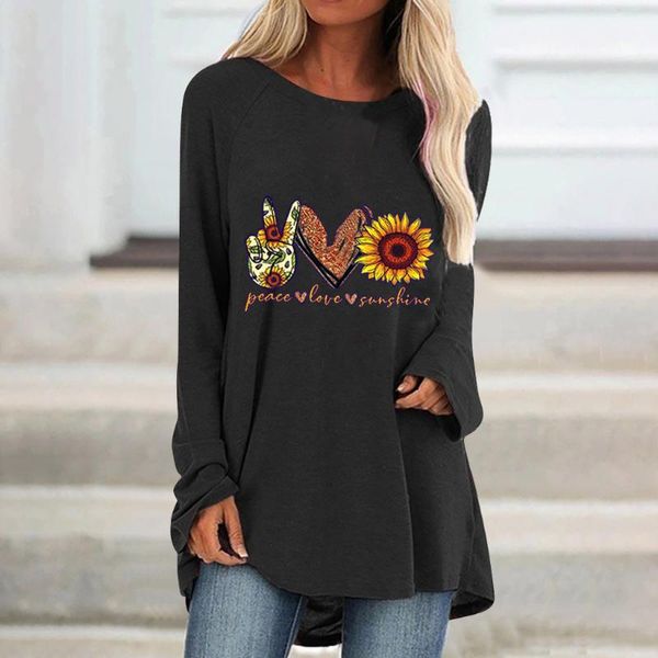women's blouses & shirts #r40 long women fashion print o neck sleeve womens and casual loose pullover tunics blusas, White
women's blouses & shirts #r40 long women fashion print o neck sleeve womens and casual loose pullover tunics blusas, White