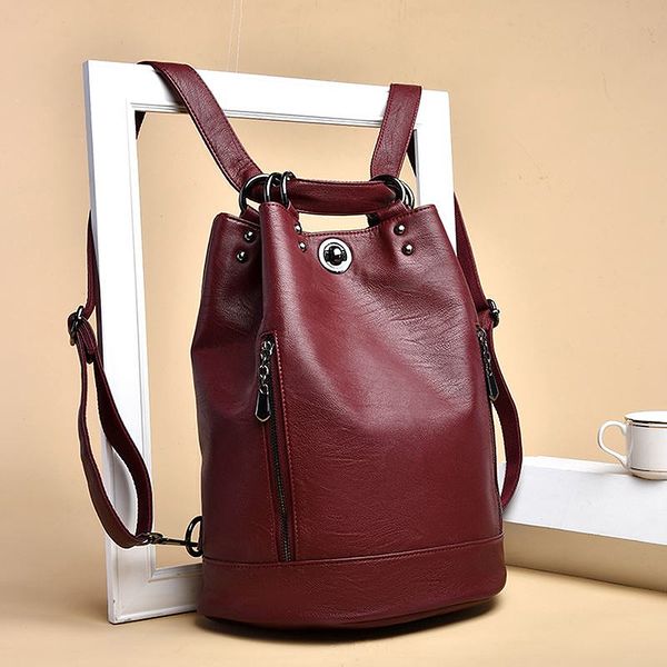 designer twist lock bucket bag pu leather backpack retro shoulder bag fashion leather backpack female school back pack
designer twist lock bucket bag pu leather backpack retro shoulder bag fashion leather backpack female school back pack