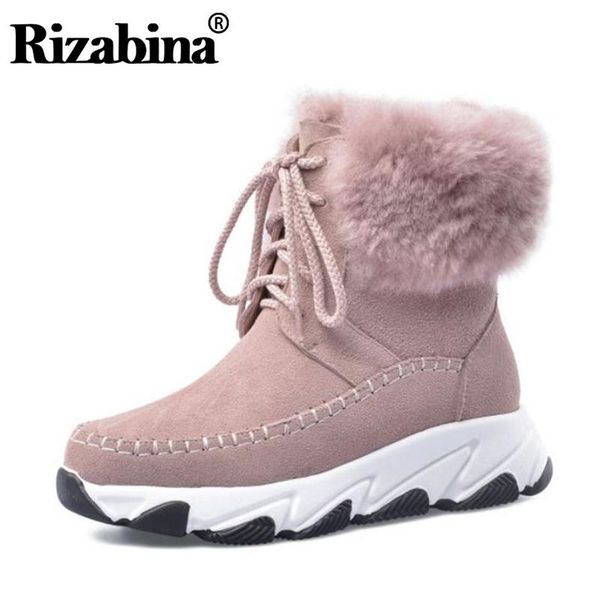 rizabina genuine leather women snow boots fashion fur warm winter shoes women plush casual daily casual ankle boots size 34-39, Black
rizabina genuine leather women snow boots fashion fur warm winter shoes women plush casual daily casual ankle boots size 34-39, Black