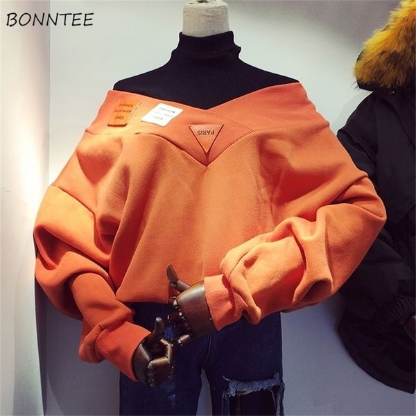 hoodies women chic letter printed plus velvet thicker fake two piece womens outwear harajuku knitted students elegant turtleneck y200915, Black
hoodies women chic letter printed plus velvet thicker fake two piece womens outwear harajuku knitted students elegant turtleneck y200915, Black