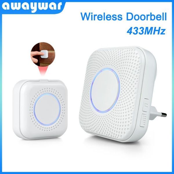 doorbells 433mhz smart wireless doorbell home security welcome visitor alarm led light 36 ring songs with transmit button chimes1
doorbells 433mhz smart wireless doorbell home security welcome visitor alarm led light 36 ring songs with transmit button chimes1
