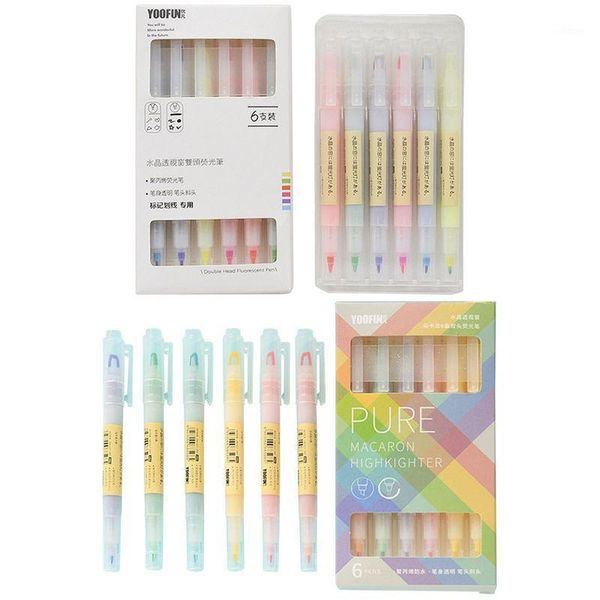 double head highlighters 6 colors drawing marker pens promotional stationery school supplies1, Black;red
double head highlighters 6 colors drawing marker pens promotional stationery school supplies1, Black;red