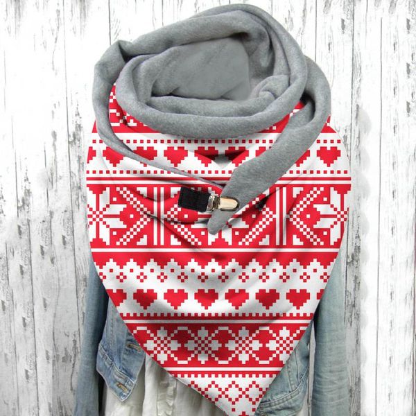 40#winter women print scarves button soft wrap casual soft warm scarves shawls christmas comfortable multi-purpose scarf, Blue;gray
40#winter women print scarves button soft wrap casual soft warm scarves shawls christmas comfortable multi-purpose scarf, Blue;gray