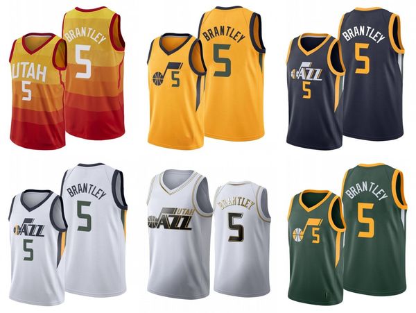 utah jazz men jarrell brantley basketball jersey, Black