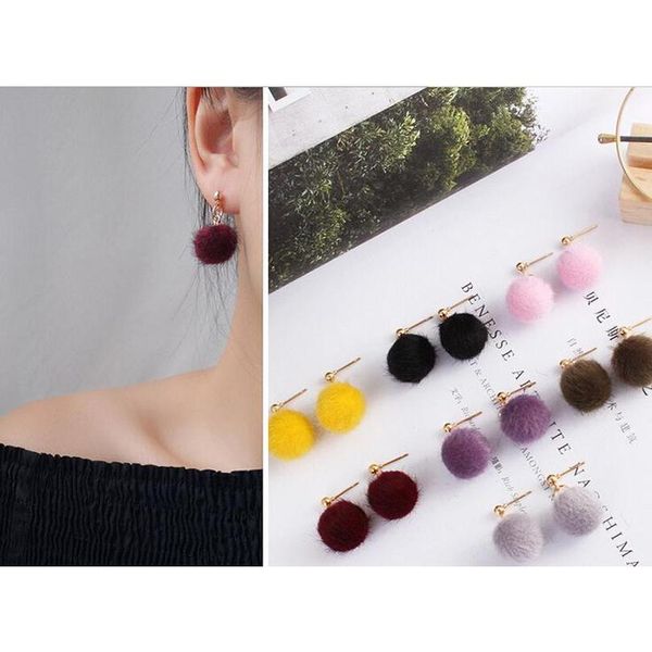 simple autumn and winter furry ball beads short earrings cute candy earrings whoe sqcwjw new_dhbest, Silver
simple autumn and winter furry ball beads short earrings cute candy earrings whoe sqcwjw new_dhbest, Silver