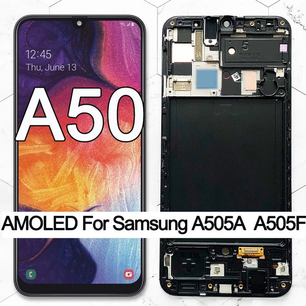 100% super amoled 6.4" lcd for samsung galaxy a50 2019 a505f/ds a505f a505fd a505a touch screen digitizer assembly with frame
100% super amoled 6.4" lcd for samsung galaxy a50 2019 a505f/ds a505f a505fd a505a touch screen digitizer assembly with frame