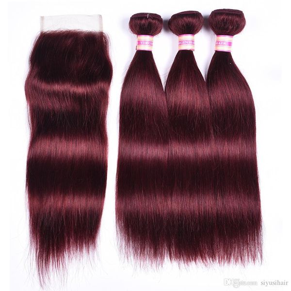 brazilian straight virgin hair with closure 99j red color hair burgundy 9a unprocessed human hair with closure bundles and closure, Black;brown
brazilian straight virgin hair with closure 99j red color hair burgundy 9a unprocessed human hair with closure bundles and closure, Black;brown