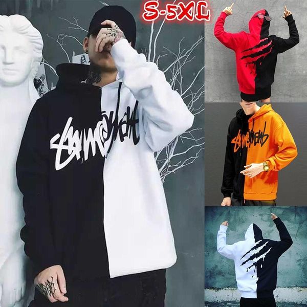 men scratches hoodies winter harajuku oversized patchwork print male sweatshirt fashion hip hop hooded man pullover streetwear, Black
men scratches hoodies winter harajuku oversized patchwork print male sweatshirt fashion hip hop hooded man pullover streetwear, Black