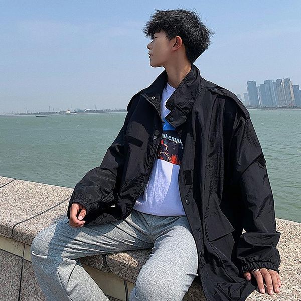 men's jackets 2021 summer korean version of the tide male japanese tooling jacketloose ins couple largesize casual sun protection cloth, Black;brown
men's jackets 2021 summer korean version of the tide male japanese tooling jacketloose ins couple largesize casual sun protection cloth, Black;brown