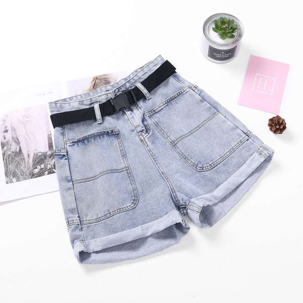 d0400 women's fashion 19 summer new high waist large pocket curled denim shorts for women, Black;white
d0400 women's fashion 19 summer new high waist large pocket curled denim shorts for women, Black;white