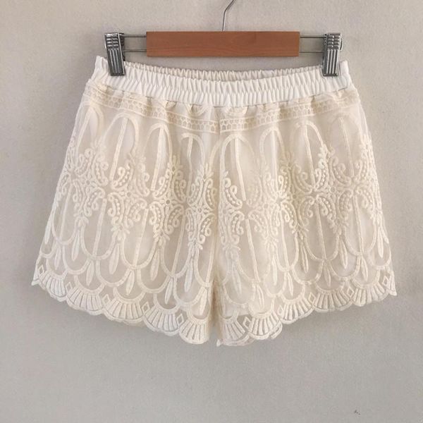 spring summer elastic waist women girls lace floral hollow out shorts pantalones cortos mujer femmes dentelle short kg-171, White;black
spring summer elastic waist women girls lace floral hollow out shorts pantalones cortos mujer femmes dentelle short kg-171, White;black