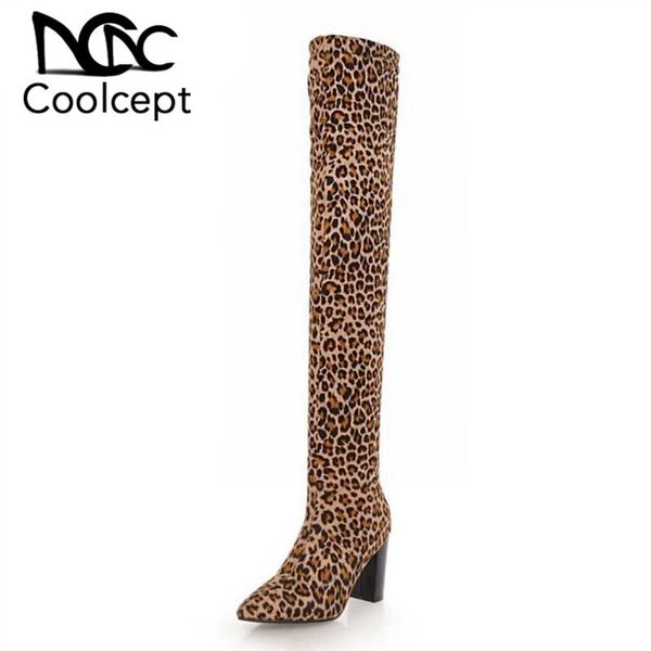 coolcept 4 colors size 34-43 women's boots fur warm winter shoes women thigh high leopard boots ladies long footwear, Black
coolcept 4 colors size 34-43 women's boots fur warm winter shoes women thigh high leopard boots ladies long footwear, Black