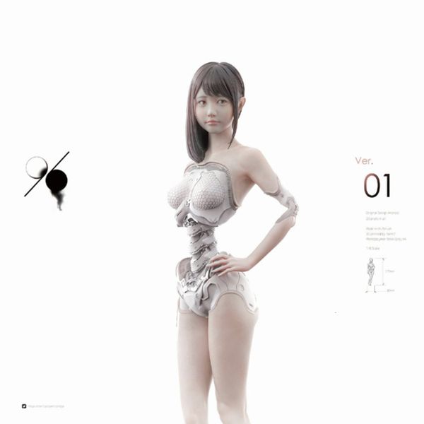 unpainted garage resin model kit1/6original android 001 resin figure kit