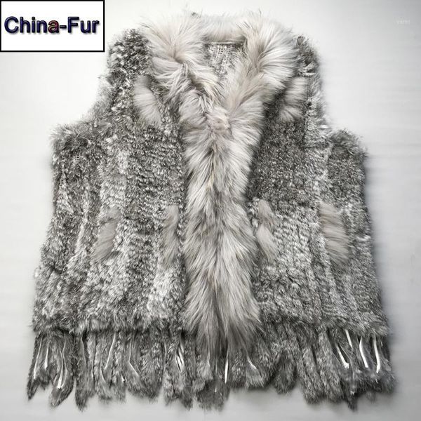 2020 women fur gilet real genuine fur vest with tassels raccoon trimming knitted coat wholesale retail1, Black
2020 women fur gilet real genuine fur vest with tassels raccoon trimming knitted coat wholesale retail1, Black