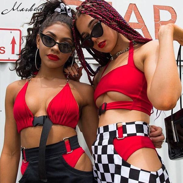 macheda summer women backless crop tank lady bra 2018 new women halter party fashion trend street clothing bra1, Red;black
macheda summer women backless crop tank lady bra 2018 new women halter party fashion trend street clothing bra1, Red;black