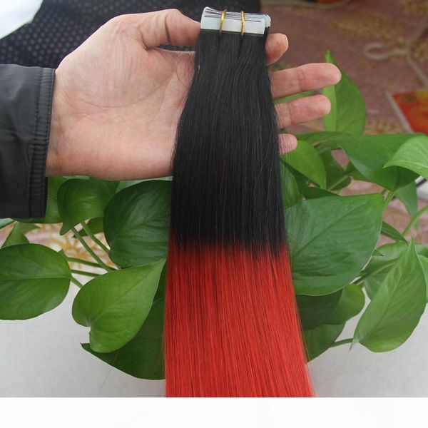 tape in human hair extensions ombre t1b red 40pcs 100g double drawn adhesive hair skin weft, Black
tape in human hair extensions ombre t1b red 40pcs 100g double drawn adhesive hair skin weft, Black