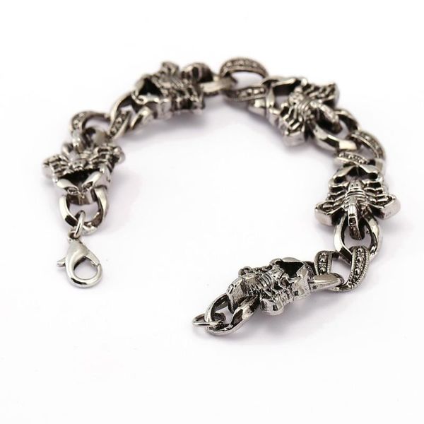 charm bracelets 20mm wide stainless steel men punk bracelet fashion male vintage accessories scorpions jewelry wholesale, Golden;silver
charm bracelets 20mm wide stainless steel men punk bracelet fashion male vintage accessories scorpions jewelry wholesale, Golden;silver