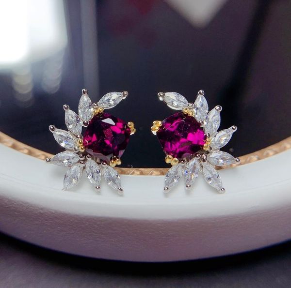 stud shilovem 925 sterling silver natural garnet earrings fine jewelry women wedding wholesale 6mm me0606589agsm, Golden;silver
stud shilovem 925 sterling silver natural garnet earrings fine jewelry women wedding wholesale 6mm me0606589agsm, Golden;silver