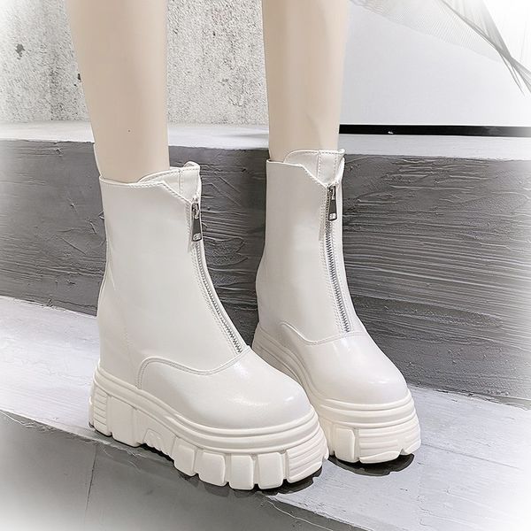 fall 2021 new fashion front chunky short put leather boots growing height women's shoes dv8v, Black
fall 2021 new fashion front chunky short put leather boots growing height women's shoes dv8v, Black