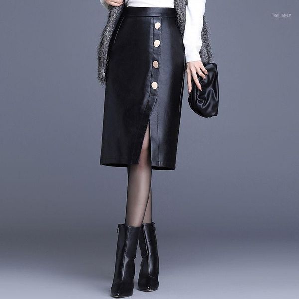 2020 spring and autumn women temperament high waist women's black pu leather skirt opening bodycon knee-length solid skirts l501
2020 spring and autumn women temperament high waist women's black pu leather skirt opening bodycon knee-length solid skirts l501