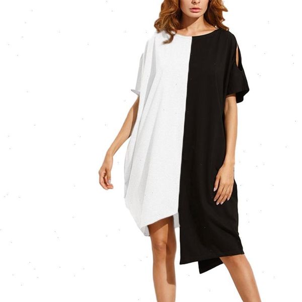 casual women dual color cutout short sleeve round neck asymmetric midi dress drop shipping good quality, Black;gray
casual women dual color cutout short sleeve round neck asymmetric midi dress drop shipping good quality, Black;gray