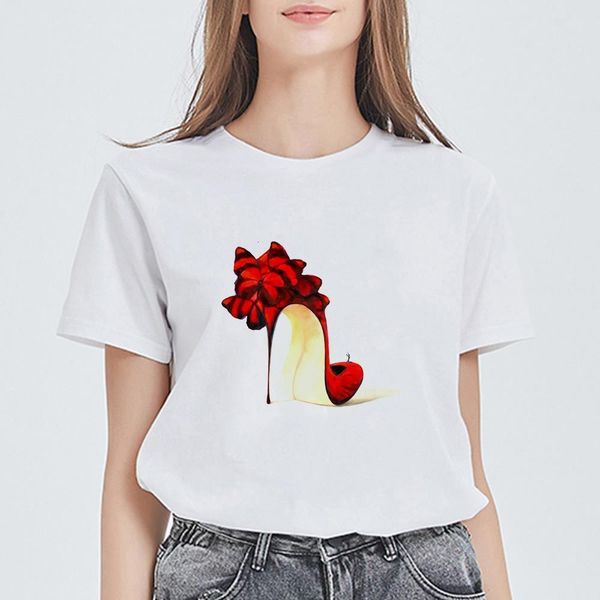 new t-shirt female aesthetic harajuku beautiful fashion comfortable high-heeled shoes print tshirt kawaii vogue vestidos, White
new t-shirt female aesthetic harajuku beautiful fashion comfortable high-heeled shoes print tshirt kawaii vogue vestidos, White