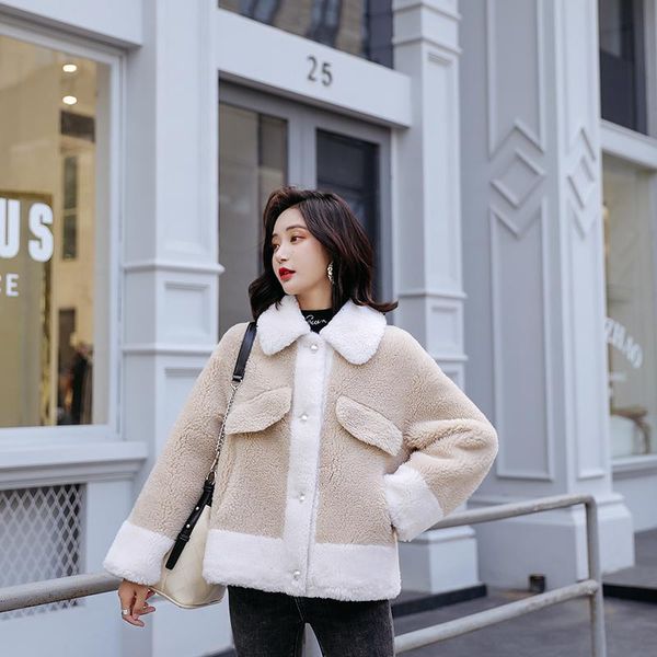 winter coat women 2020 new single breasted faux lamb fur jacket warm thick fashion loose plush coat women teddy jacket, Black
winter coat women 2020 new single breasted faux lamb fur jacket warm thick fashion loose plush coat women teddy jacket, Black