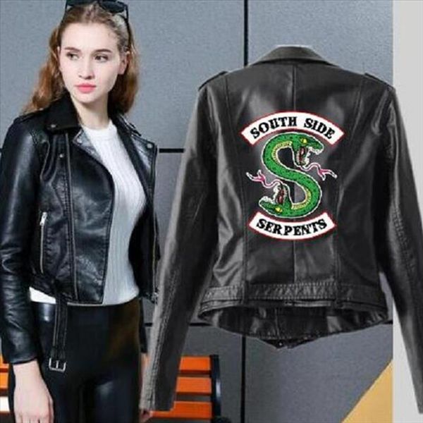 2019 riverdale кожаная куртка женщины мода pu мотоцикл куртки южные змеи искусственные короткие кожаные мотоциклетные пальто, Black;brown
2019 riverdale кожаная куртка женщины мода pu мотоцикл куртки южные змеи искусственные короткие кожаные мотоциклетные пальто, Black;brown