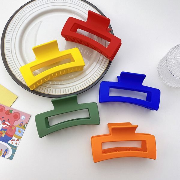 length 10.5 cm korea large solid color plastic square hair clamps for women girls scrunchies ponytail hairpins hollow out colorful shower he, Slivery;golden
length 10.5 cm korea large solid color plastic square hair clamps for women girls scrunchies ponytail hairpins hollow out colorful shower he, Slivery;golden