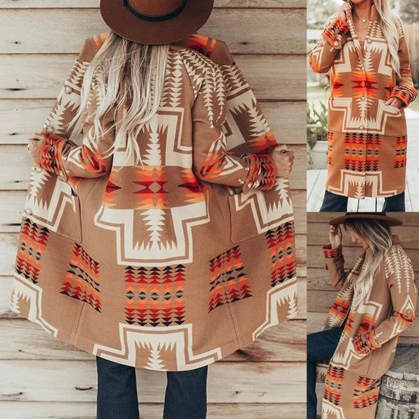 women's wool & blends casual loose hooded geometric printed plush cardigan cloak coat womens fashion clothing vestido de mujer, Black
women's wool & blends casual loose hooded geometric printed plush cardigan cloak coat womens fashion clothing vestido de mujer, Black