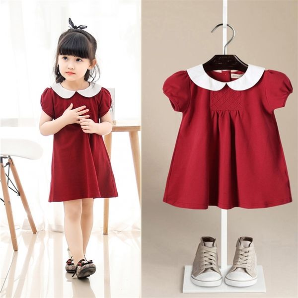 summer baby girl dress perter pan collar cute cotton dresses toddler casual kids princess party dresses 1 2 3 4 5 6 years t200709, Red;yellow
summer baby girl dress perter pan collar cute cotton dresses toddler casual kids princess party dresses 1 2 3 4 5 6 years t200709, Red;yellow
