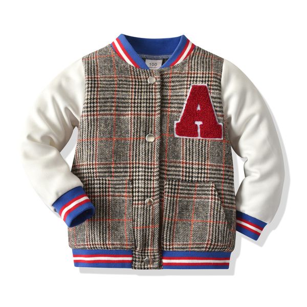 small boy's jacket children coat fashion casual spring autumn kids jacket baseball uniform long sleeve children clothes, Blue;gray
small boy's jacket children coat fashion casual spring autumn kids jacket baseball uniform long sleeve children clothes, Blue;gray