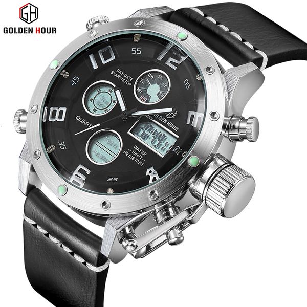 goldenhour mens watch men reloj hombre brand luxury sport watch luminous army quartz leather wrist watch relogio masculino, Slivery;brown
goldenhour mens watch men reloj hombre brand luxury sport watch luminous army quartz leather wrist watch relogio masculino, Slivery;brown