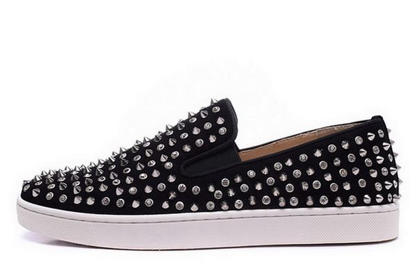 mens women red bottoms designer shoes fashion suede leather with studded spikes loafers rivets casual dress flats
mens women red bottoms designer shoes fashion suede leather with studded spikes loafers rivets casual dress flats