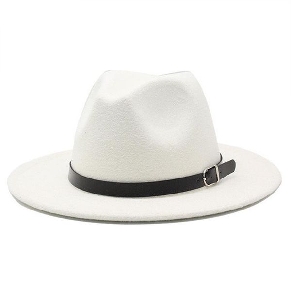 wide brim hats fedora women men solid color band belt buckle winter autumn classic simple black white felted for, Blue;gray
wide brim hats fedora women men solid color band belt buckle winter autumn classic simple black white felted for, Blue;gray
