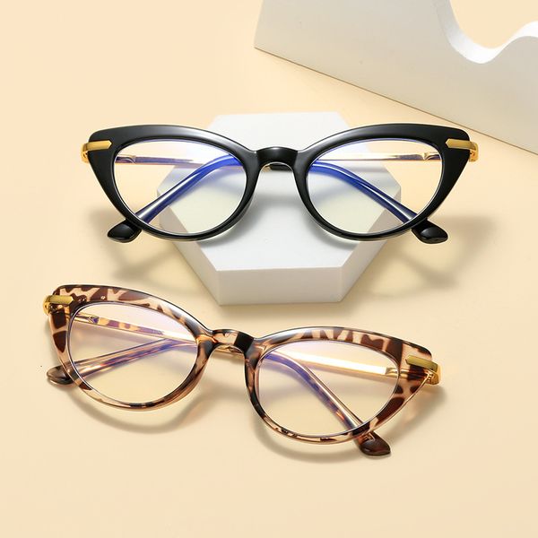 2021 new cat's eye women's tr90 myopia frame anti blue flat light fashionable metal catapult glasses designer jjkd, White;black
2021 new cat's eye women's tr90 myopia frame anti blue flat light fashionable metal catapult glasses designer jjkd, White;black
