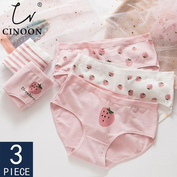 cinoon 3pcs/lot cotton panties women striped underwear strawberry pattern underpants female lingerie big size girls soft panty, Black;pink
cinoon 3pcs/lot cotton panties women striped underwear strawberry pattern underpants female lingerie big size girls soft panty, Black;pink